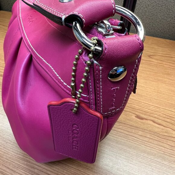 Coach Hobo Bag Pink Brand New Leather - Picture 13 of 16